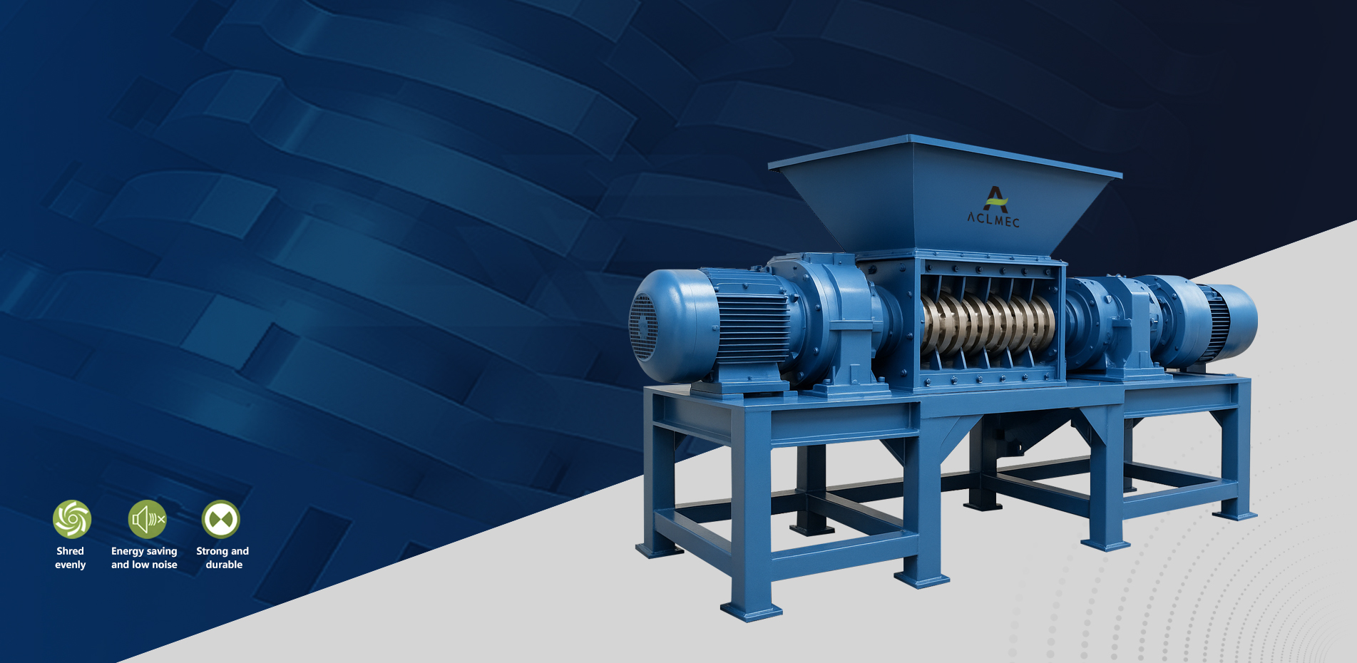 Шредеры ACL устанавливают отраслевые стандарты и используются для высокопроизводительного измельчения в отраслях переработки отходов.